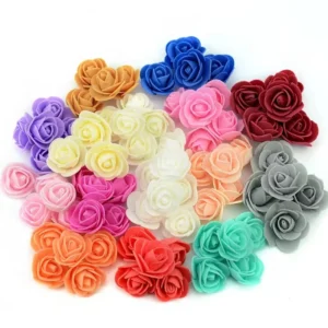 Roses artificielles en mousse pour mariage et anniversaire.