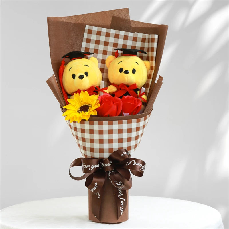 Anime My Melody Plush Toy Cinnamoroll Teddy Bear Cartoon Flower Bouquet Valentine's Day Christmas Birthday Holiday Gifts – Image 5