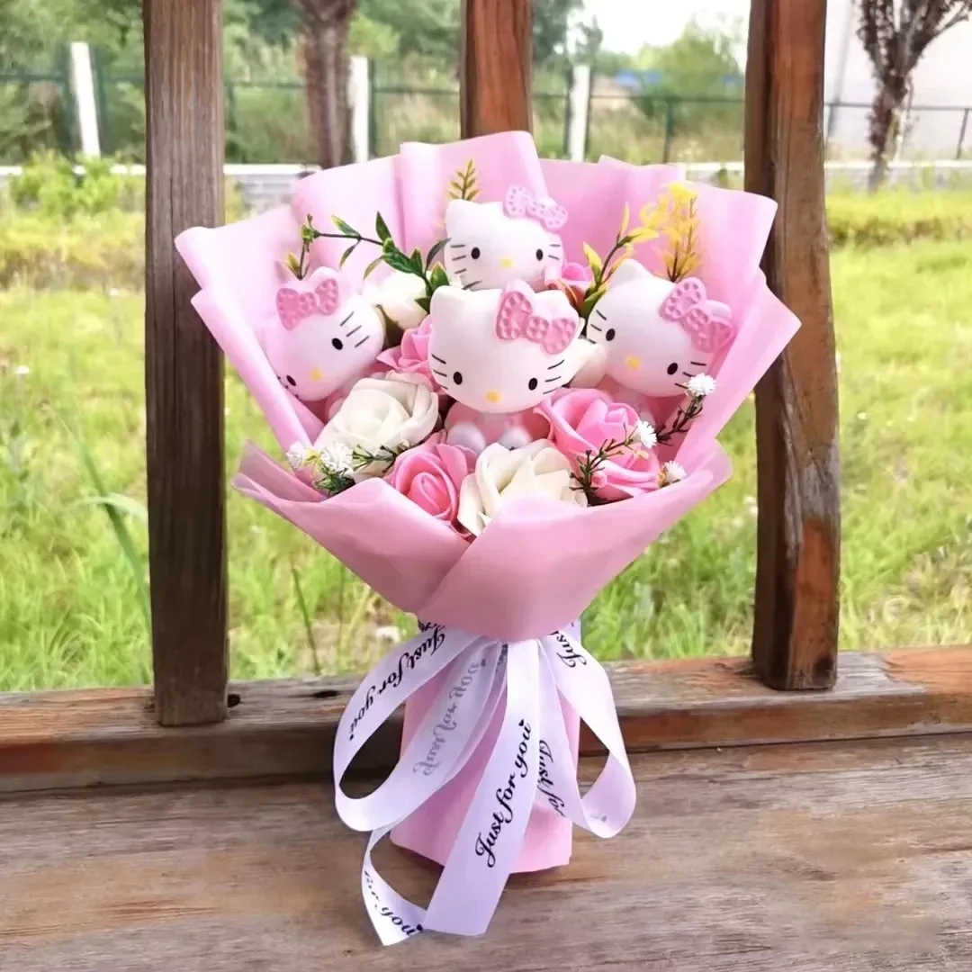 Bouquet de roses Hello Kitty en peluche – Image 20