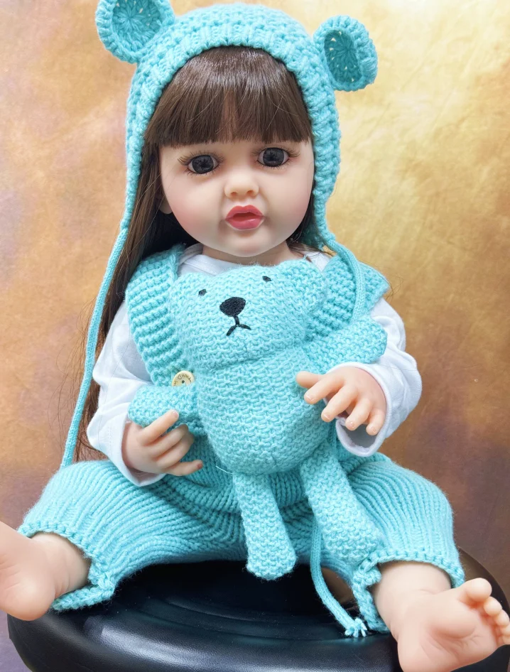 Poupée reborn réaliste en silicone et vinyle, jouet princesse pour enfant. – Image 16