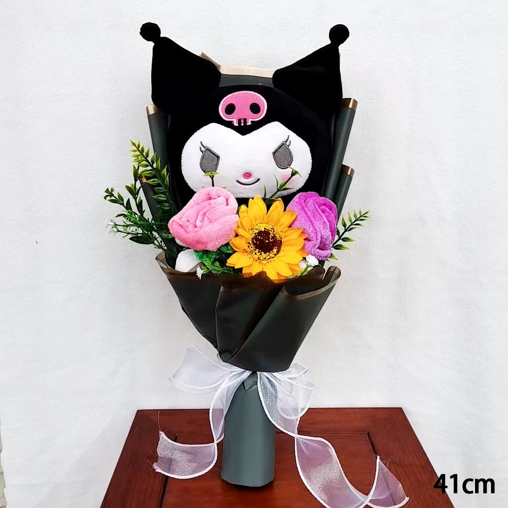 Kuromi My Melody Hello Kitty Graduation Bouquet Sanrioed Anime Plush Doll Toy Valentine's Day Christmas Surprise Holiday Gifts – Image 5