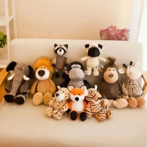 Peluche Kawaii Animaux de la Jungle,  Jouet pour enfant