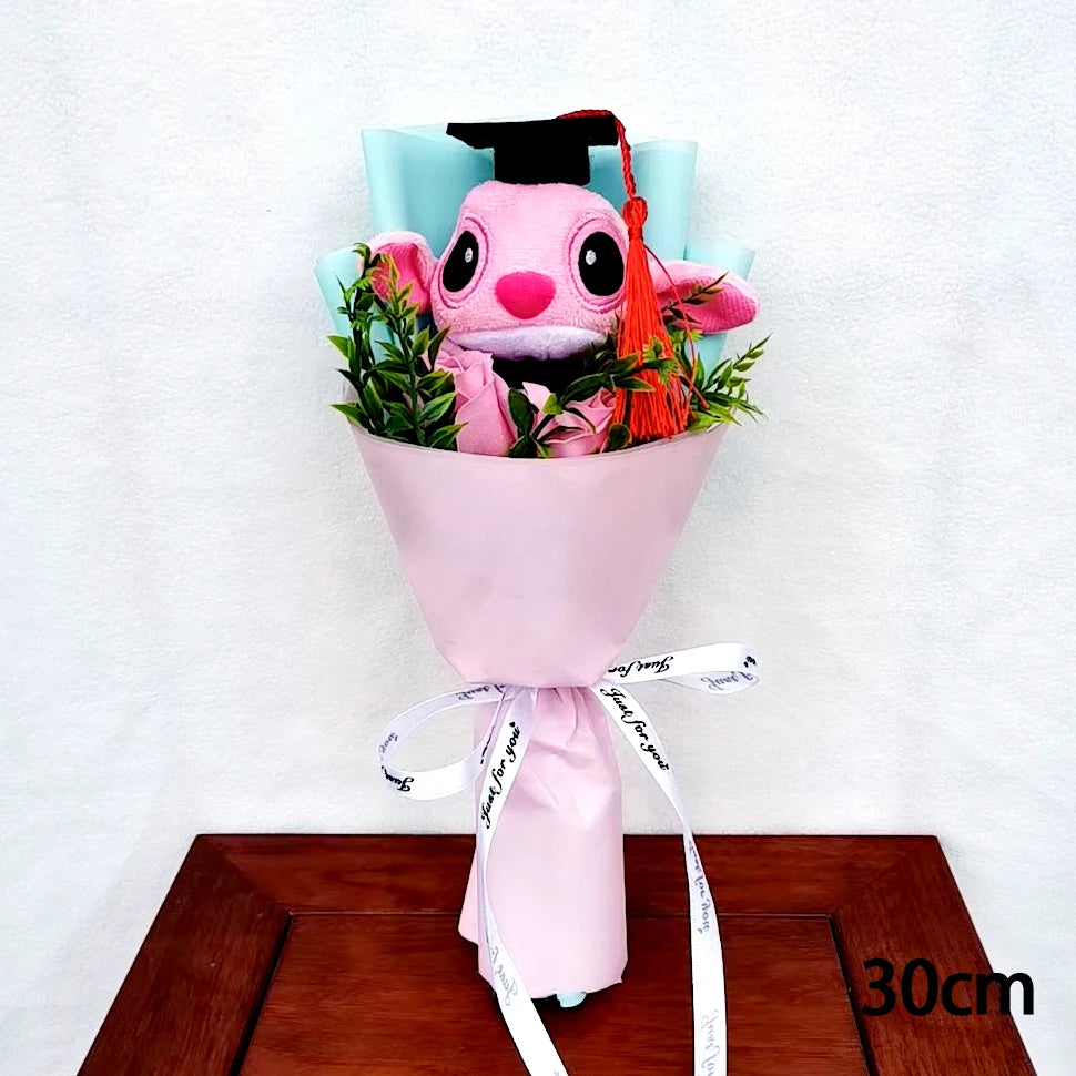 Anime Lilo and Stitch Bouquet Cartoon Stuffed Plush Doll Toy Animals Valentine's Day Christmas Birthday Wedding Party Gifts – Image 11