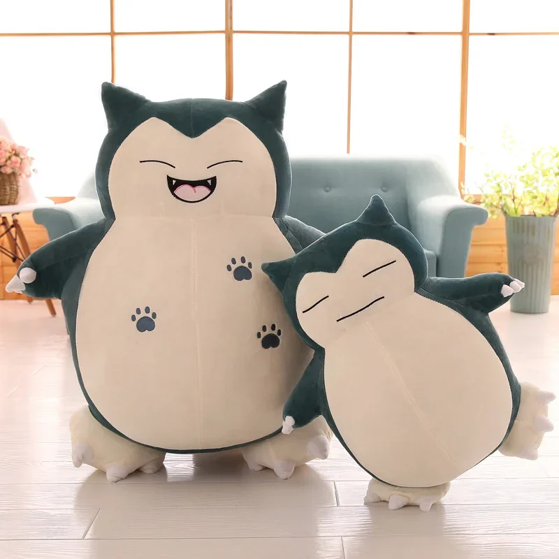 Peluche géante Snorlax, avec étui en similicuir kawaii et coussin. – Image 2