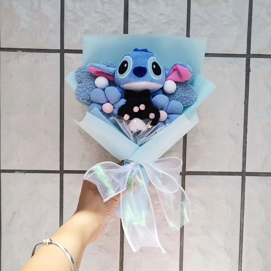 Plush Bouquet Cartoon Lovely Lilo and Stitch Stuffed Animals Doll Toys Valentine's Day Christmas Graduation Birthday Gifts – Image 2