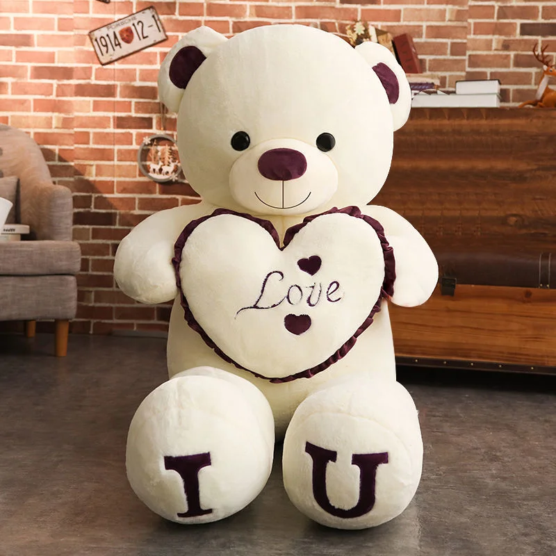 Ours en peluche géant « Je t’aime » cadeau d’anniversaire – Image 3
