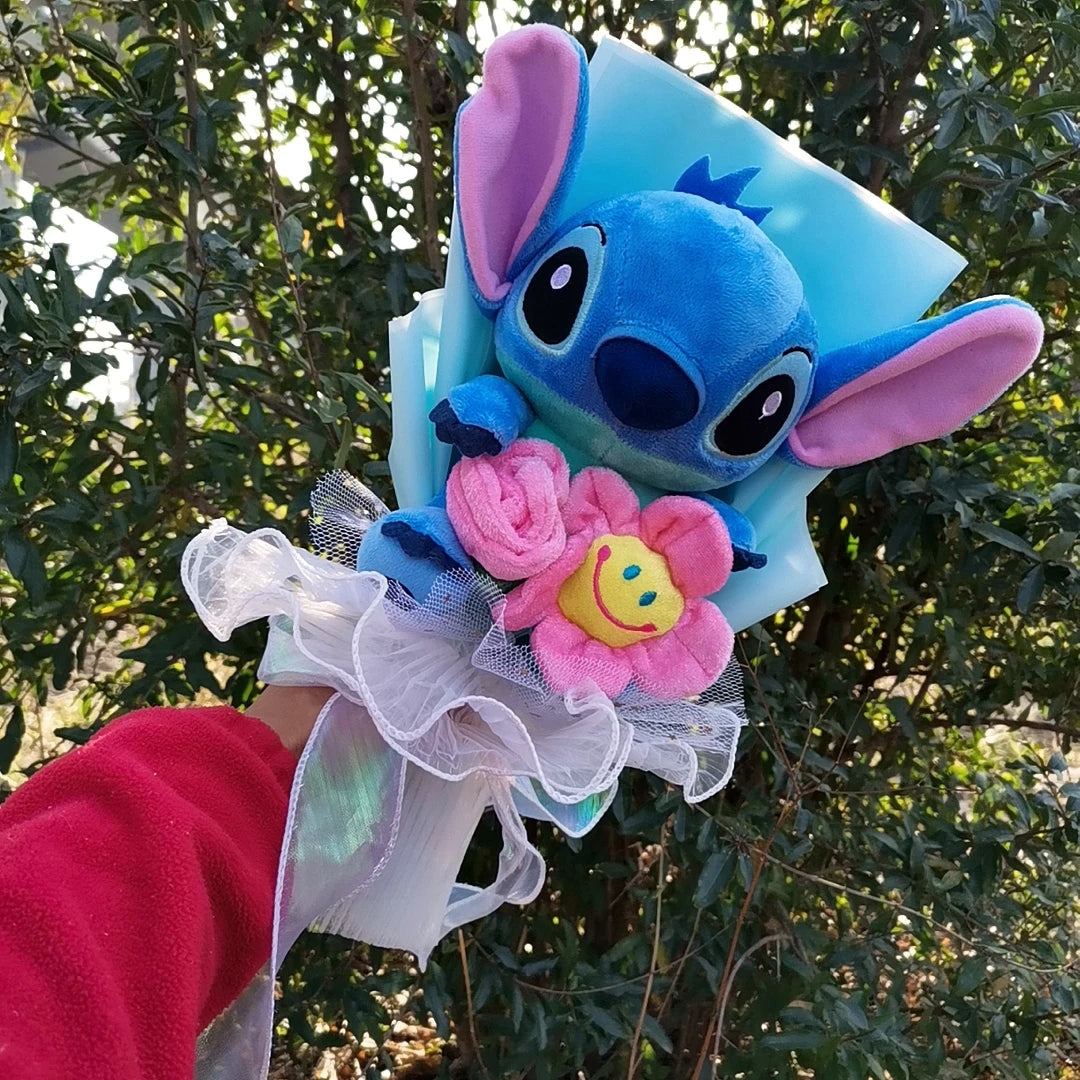 Anime Lilo and Stitch Bouquet Cartoon Stuffed Plush Doll Toy Animals Valentine's Day Christmas Birthday Wedding Party Gifts – Image 12