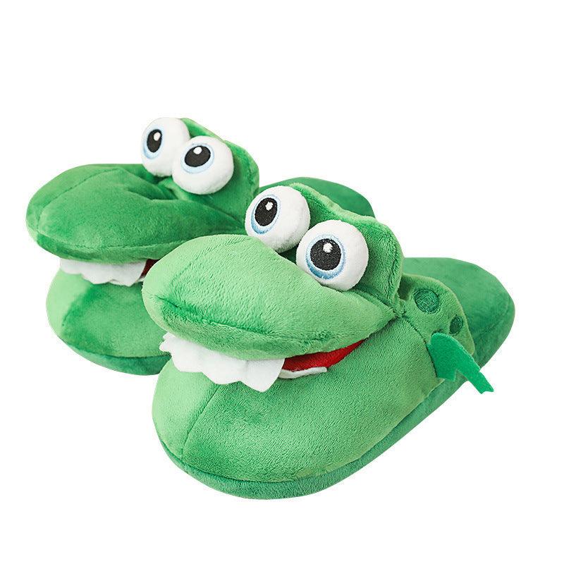 Chausson coton crocodile bouche bouger peluche mignonne – Image 2