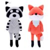 Jouets en peluche 14" Fox et Racoon Best Friends