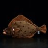 Jouet en peluche de 15.7" Poisson flet réaliste