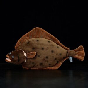 Jouet en peluche de 15.7" Poisson flet réaliste