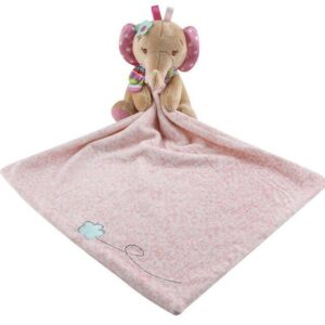 Doudou Bébé Éléphant Rose