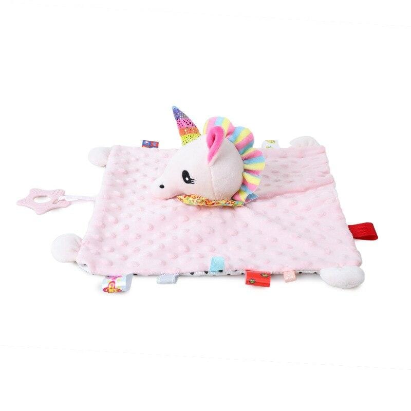 Doudou Bébé Licorne Rose