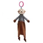 Doudou Bébé Singe Marron