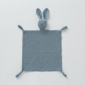 Doudou Bébé Lapin Bleu