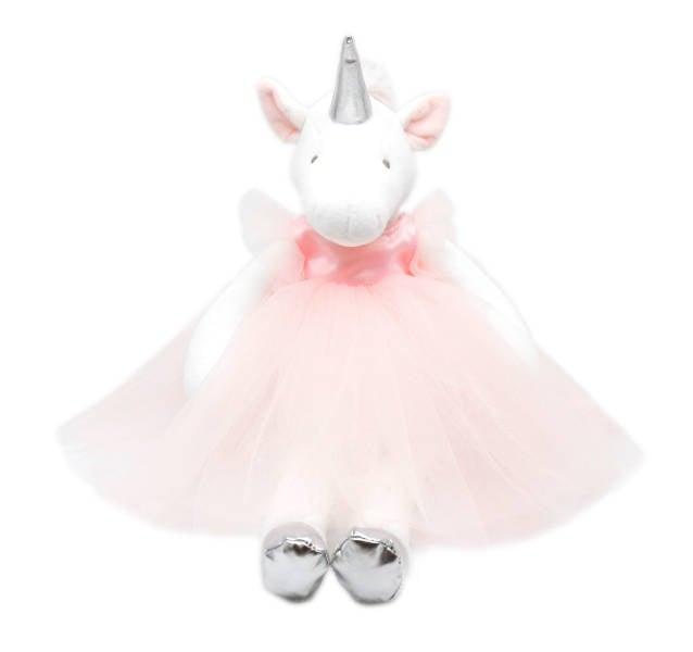 Doudou Licorne Rose