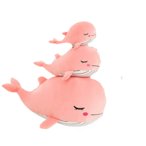 Doudou Baleine Rose