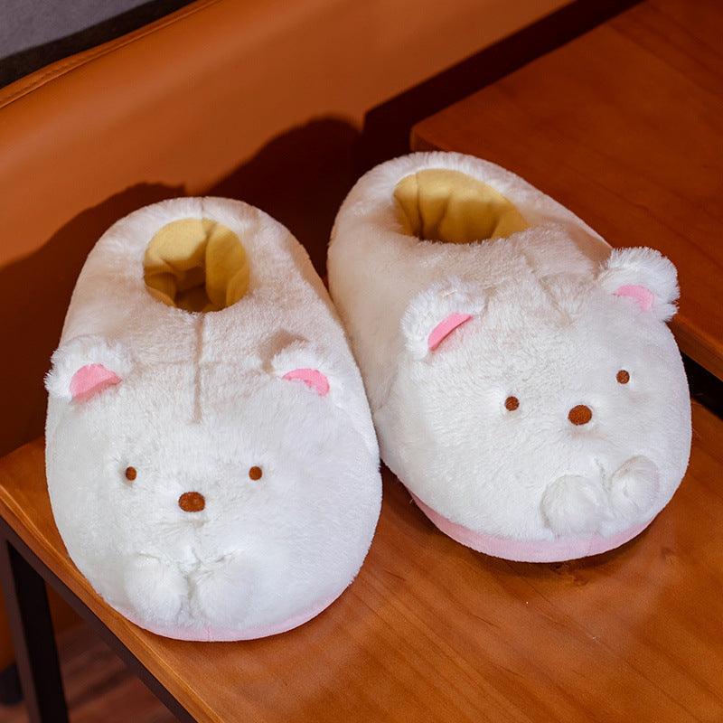 Adorables chaussons en peluche en forme d'animaux, parfaits pour les cadeaux – Image 3