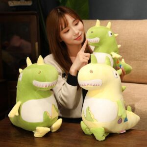 Animaux en peluche dinosaures colorés