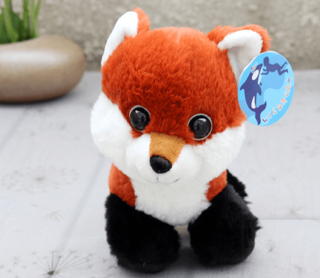 Peluche 8" Renard rouge, poupée renard super mignonne