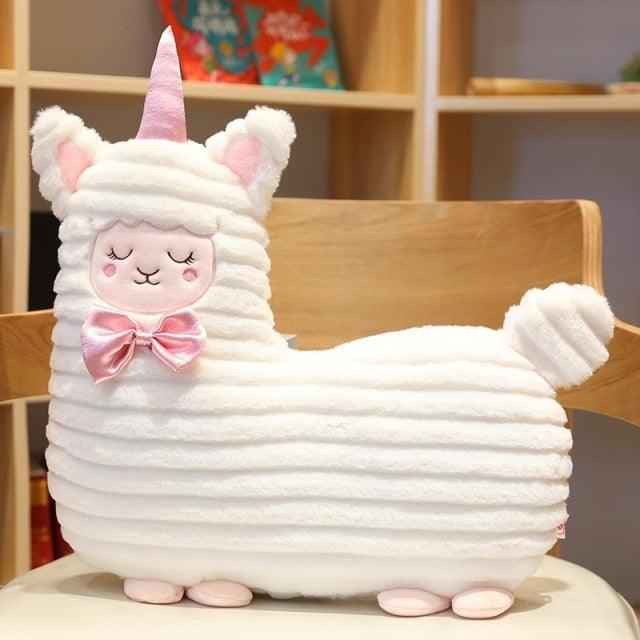 Peluche lama licorne nœud papillon – Image 2