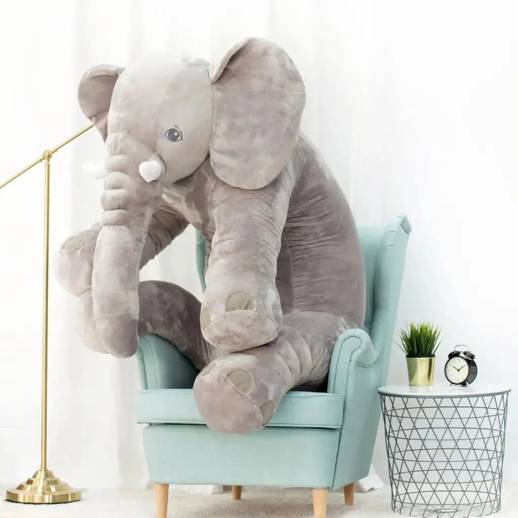 Peluche Éléphant Moelleux - 40 à 100cm