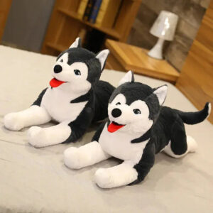 Peluche Husky Heureux - 70cm