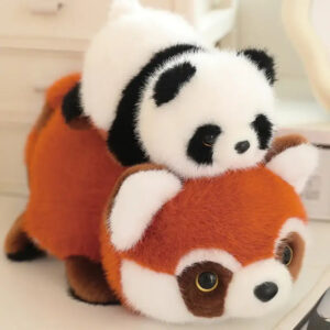 Peluche Panda Roux Réversible - 25 à 45cm