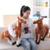 Poupée Poney Mascotte Cheval Jouet en Peluche