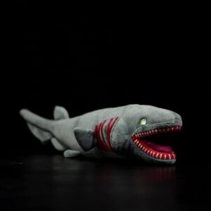 Animaux en peluche réalistes de 26" en forme de requin à plumes