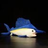 Peluche poisson voilier de 17 pouces, réaliste et vivant, jouet en peluche animal en peluche
