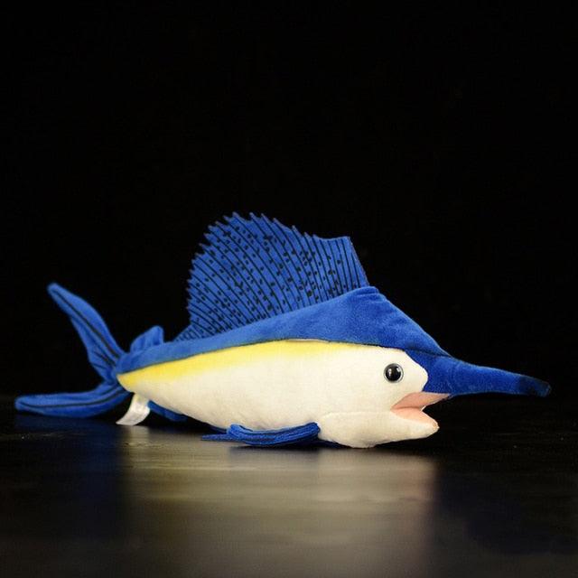 Peluche poisson voilier de 17 pouces, réaliste et vivant, jouet en peluche animal en peluche