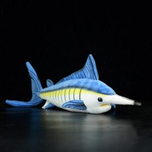 Peluche Marlin 17", Peluche Poisson réaliste, Poupées Animales en Peluche