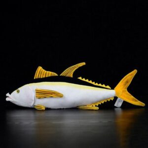 Peluche thon 17", peluche poisson réaliste, poupées animaux en peluche