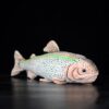 Peluche Truite 17", Peluche Poisson Réaliste, Poupées Animales Rembourrées