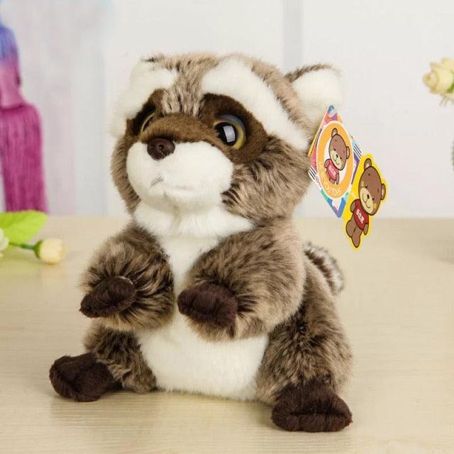 Peluche Raton laveur assis réaliste – Image 2