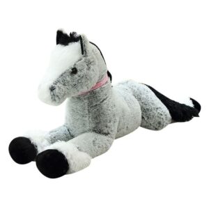 35.5" - 47" Jouets peluche cheval géant Kawaii, grands animaux en peluche pour les enfants