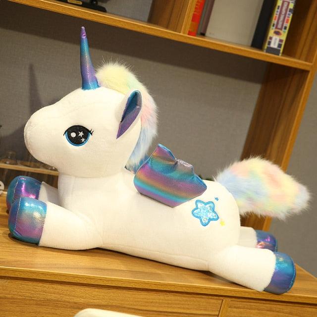 12" - 17.5" Poupée licorne arc-en-ciel en peluche, poupée licorne en peluche pour enfants – Image 2