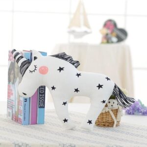 Peluche bébé cheval licorne