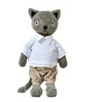 Peluche Doudou Chat Chemise