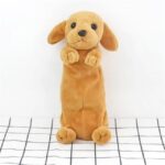 Adorable trousse à crayons en peluche pour chien Golden Retriever