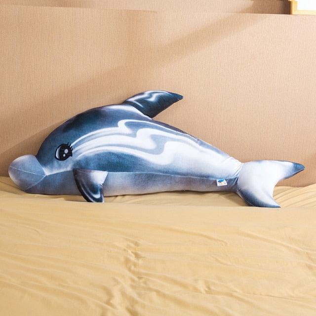 Peluche Dauphin arc-en-ciel géant et coloré – Image 4