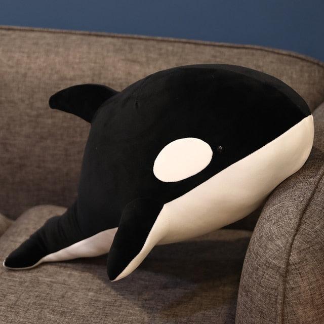 Jouets en peluche Orque noir et rouge 23"-31" Animaux en peluche Orca – Image 2