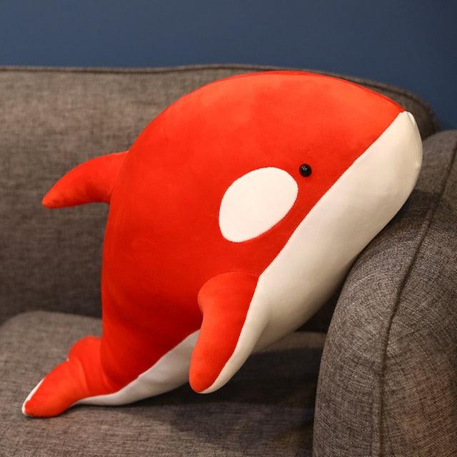 Jouets en peluche Orque noir et rouge 23"-31" Animaux en peluche Orca – Image 3