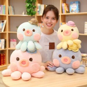 Poupées pieuvres en peluche 20/30cm