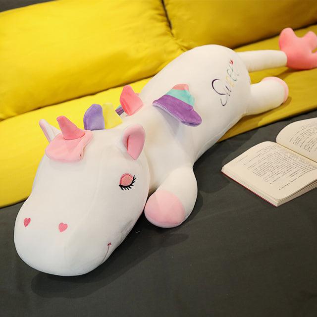 Grand animal en peluche Licorne couchée – Image 3