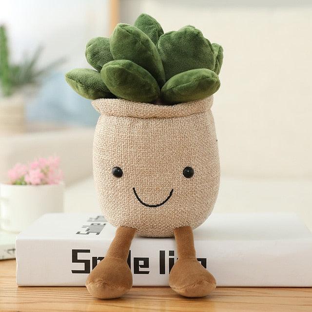 14" Simulation de fleurs de tulipes, Plantes en pot créatives Jouets en peluche – Image 4