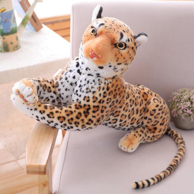Jouets en peluche en forme de tigre et de léopard, animaux sauvages en peluche. – Image 2