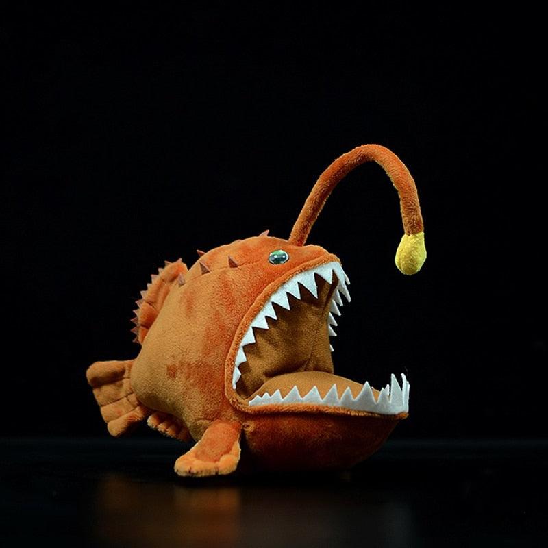 Jouet peluche poisson-langue de mer, poisson-oie, poisson-lanterne, 6" doux