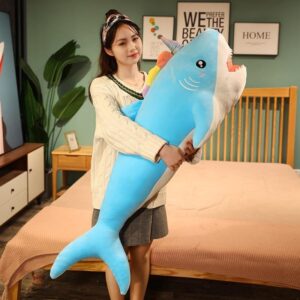13" - 37" Peluche Licorne Requin Créative et Amusante